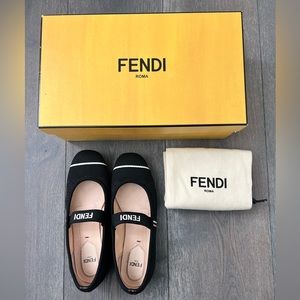 Fendi black flats